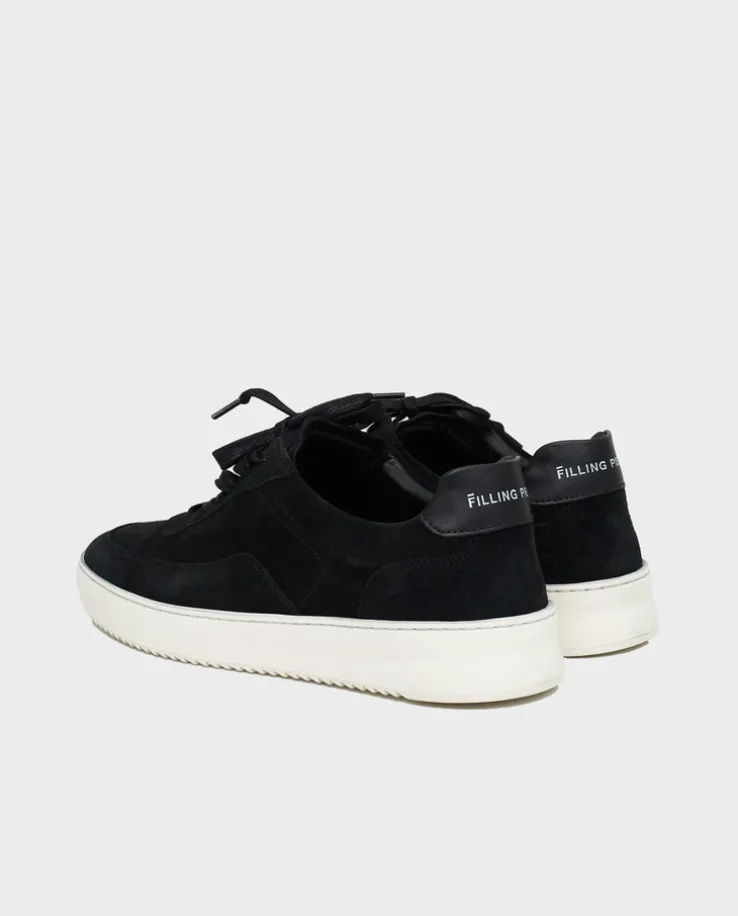 Czarne zamszowe sneakersy Mondo