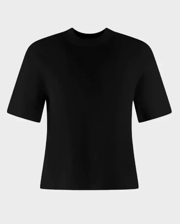 Czarny bawełniany t-shirt