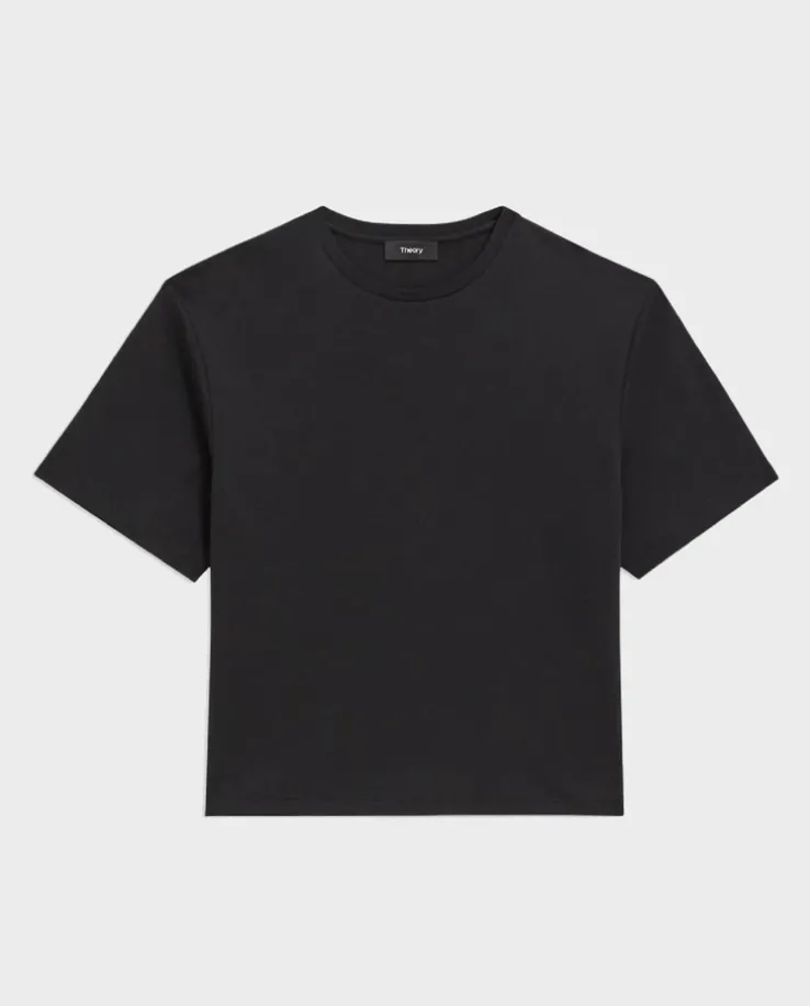 Czarny bawełniany t-shirt