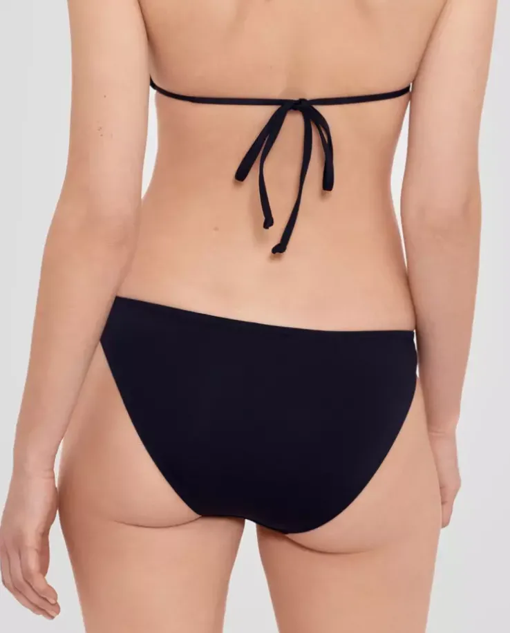Czarny dół od bikini z logo