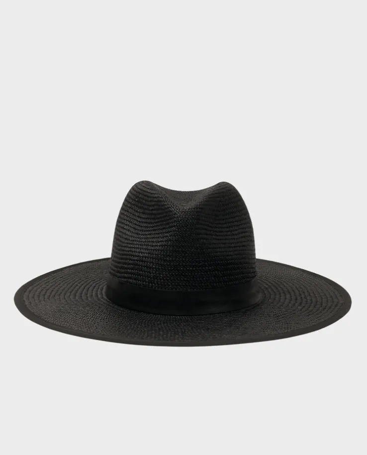 Czarny kapelusz Panama Fedora