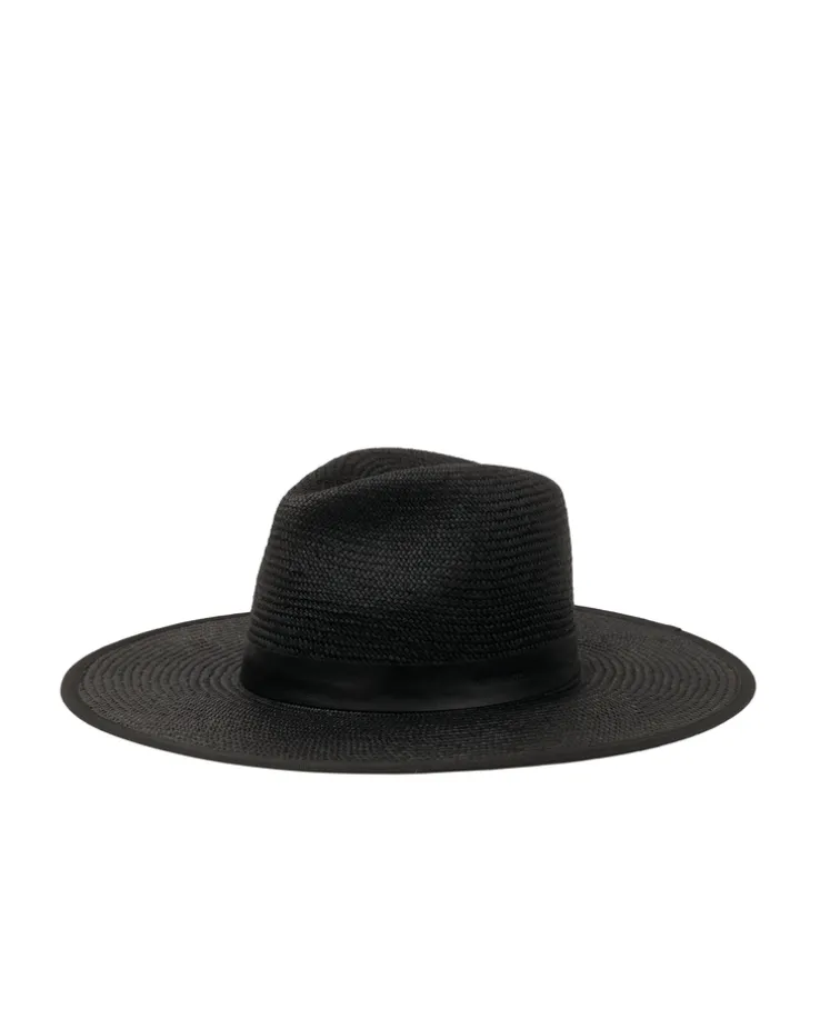 Czarny kapelusz Panama Fedora