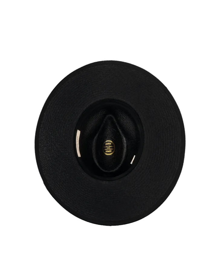 Czarny kapelusz Panama Fedora