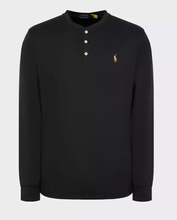 Czarny longsleeve z logo