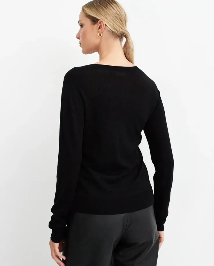 Czarny sweter Linfa