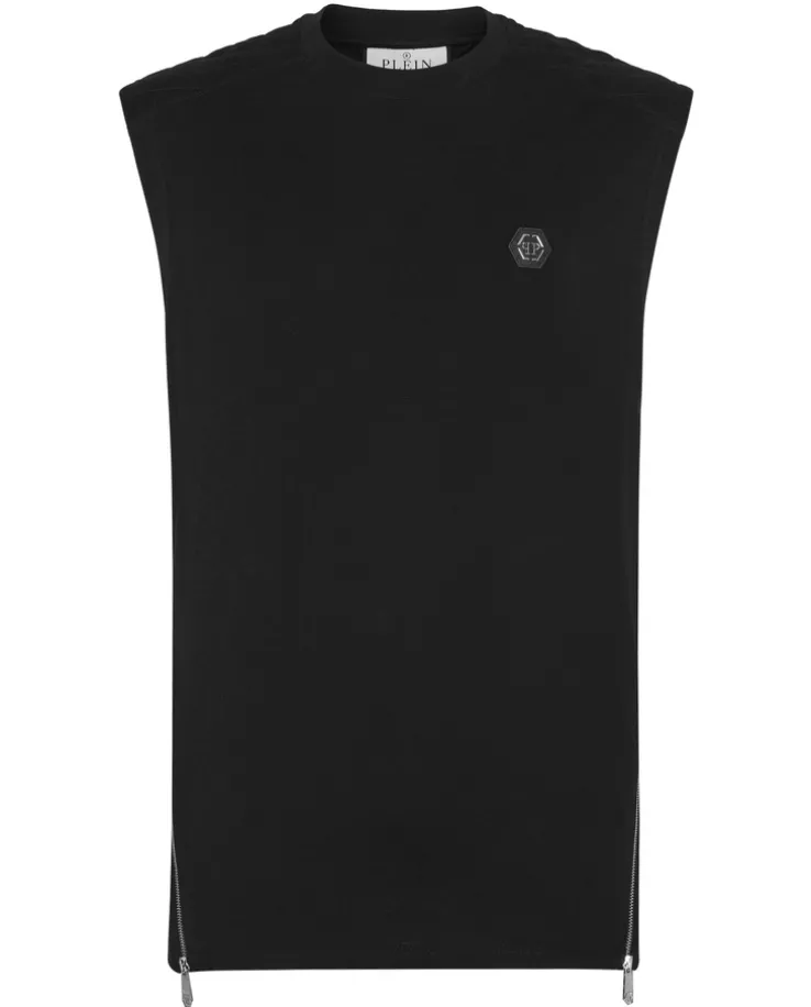 Czarny tank top