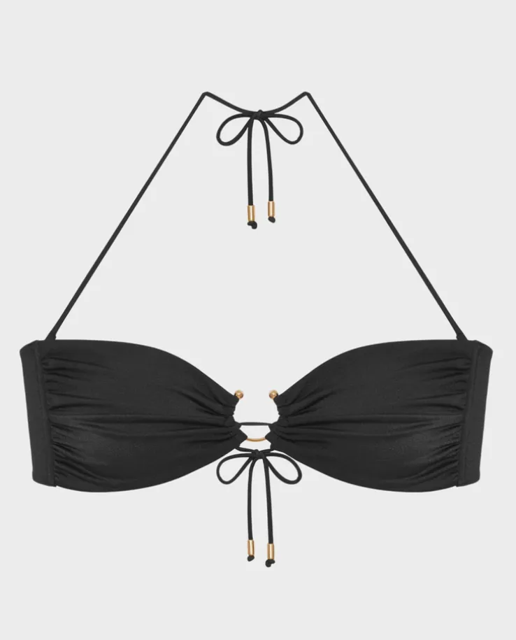 Czarny top od bikini Malibu