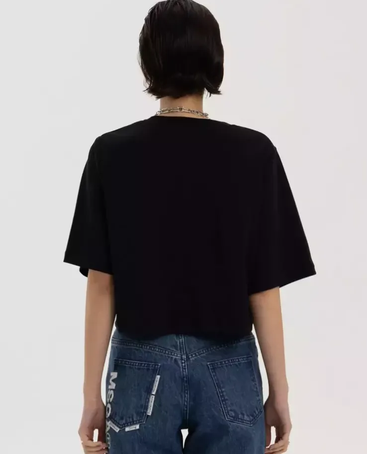 Czarny t-shirt Another Crop