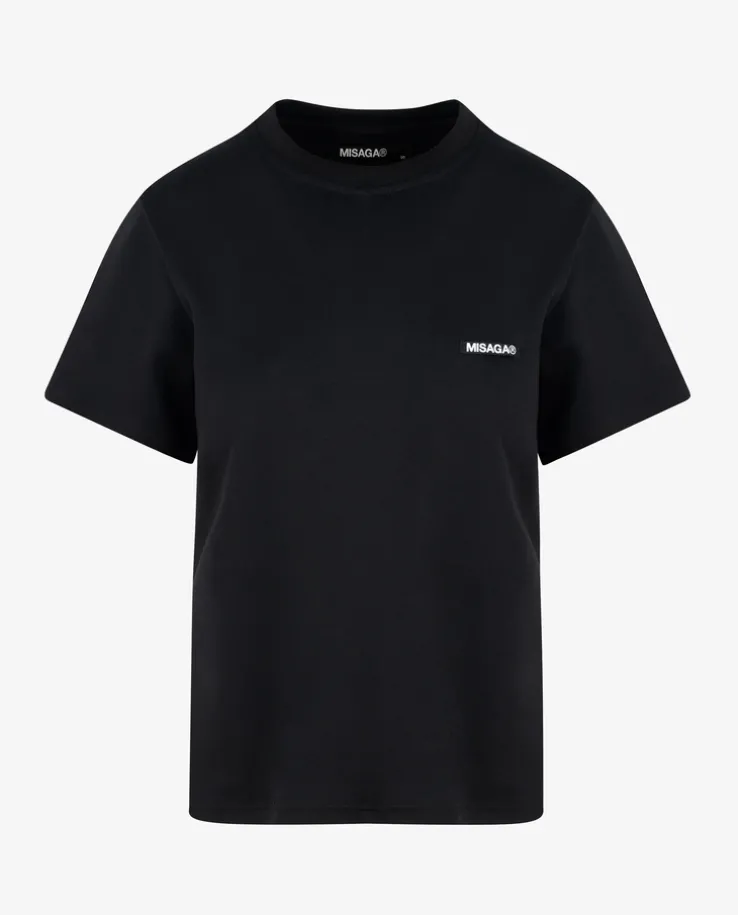 Czarny t-shirt z logo Horizon