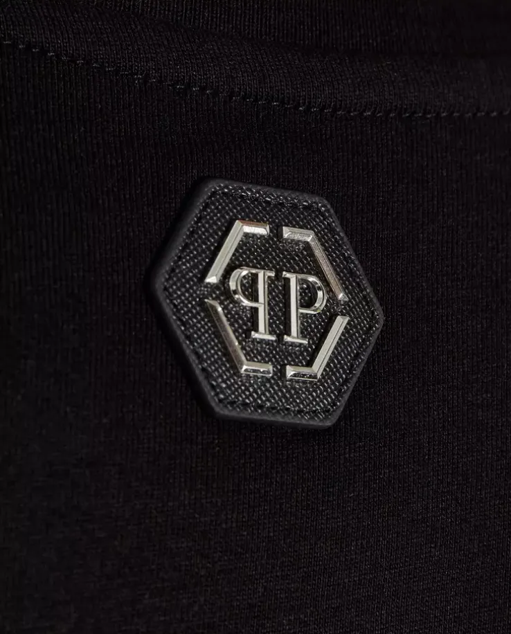 Czarny t-shirt z logo SS Glass