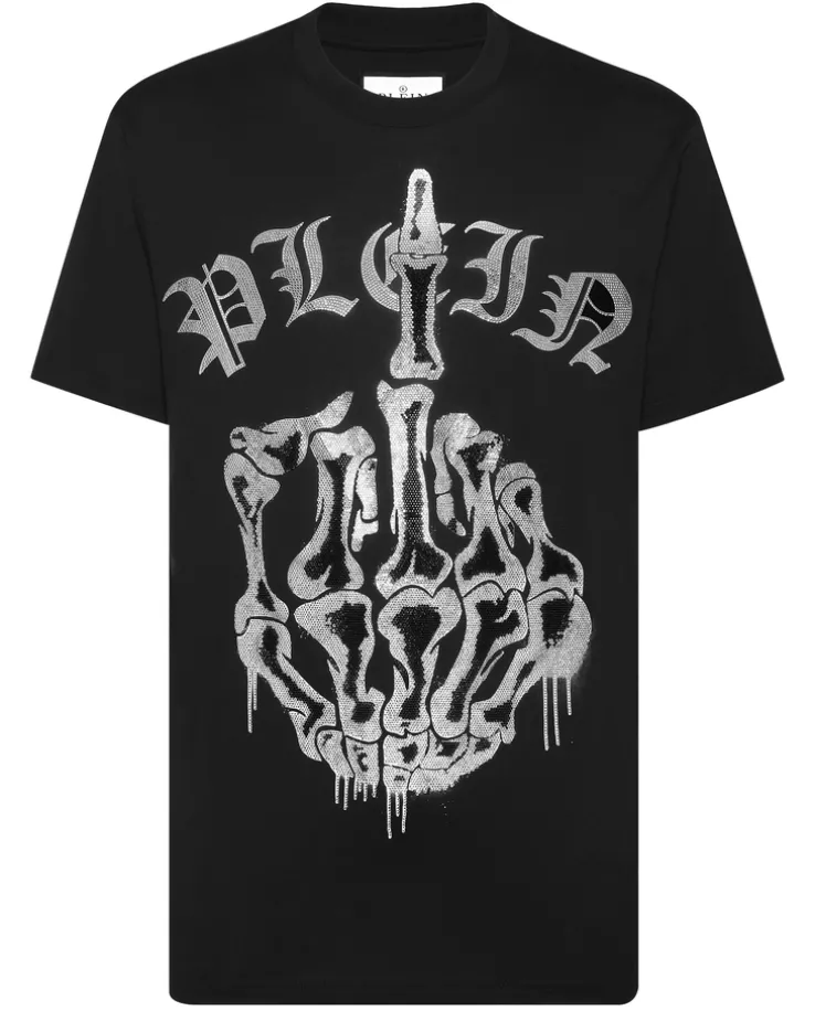 Czarny T-shirt z printem