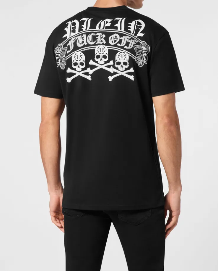 Czarny T-shirt z printem