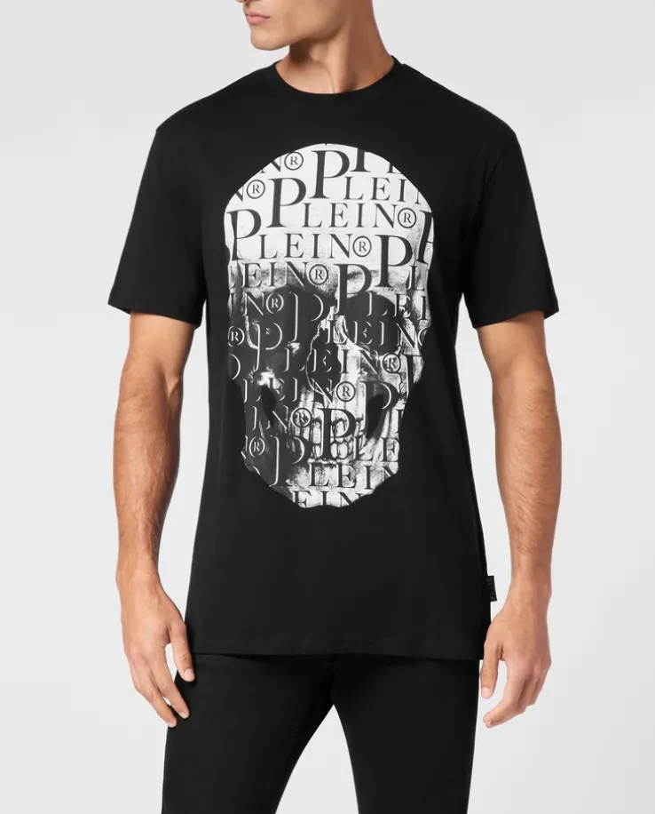 Czarny T-shirt z printem
