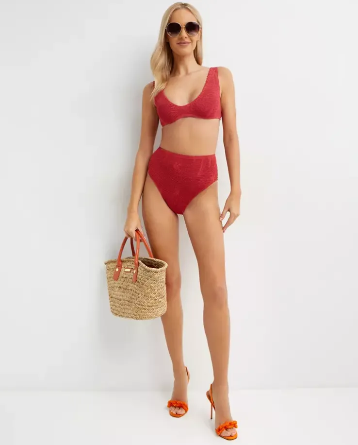 Czerwony dół od bikini Palmer