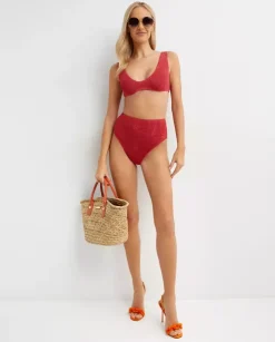 Czerwony top od bikini Scout