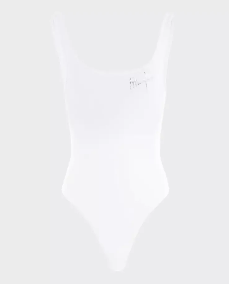 Dopasowane body White Signature Bodysuit