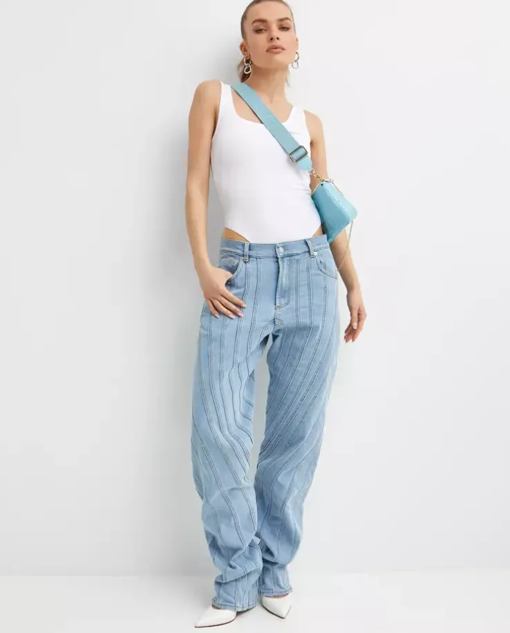 Dopasowane body White Signature Bodysuit