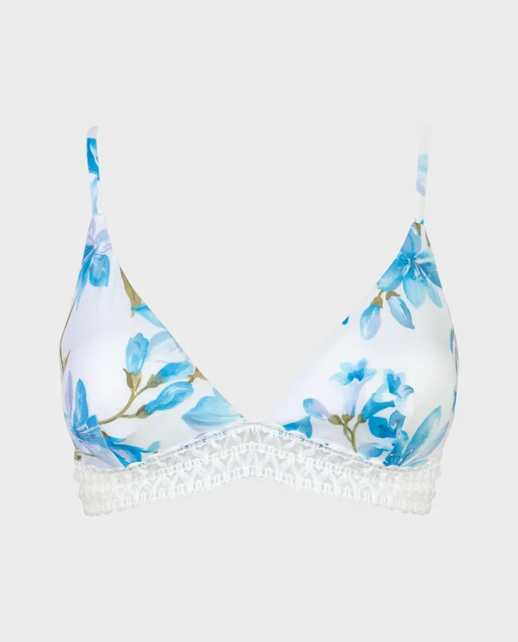 Góra od bikini z ozdobnym wykończeniem