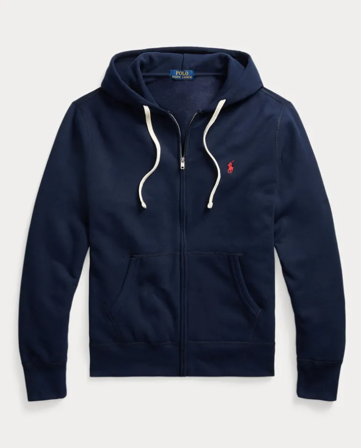 Granatowa bluza z czerwonym logo