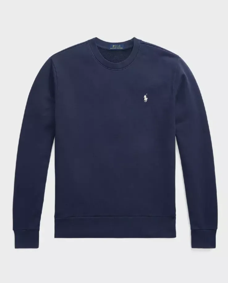 Granatowa bluza z haftowanym logo