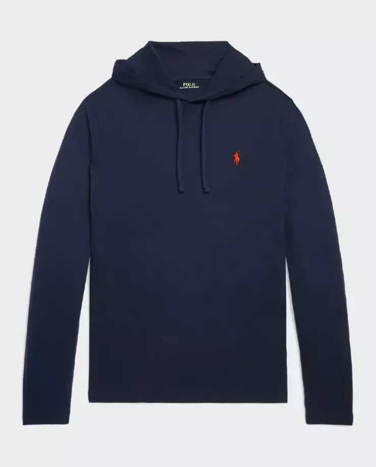 Granatowa bluza z kapturem
