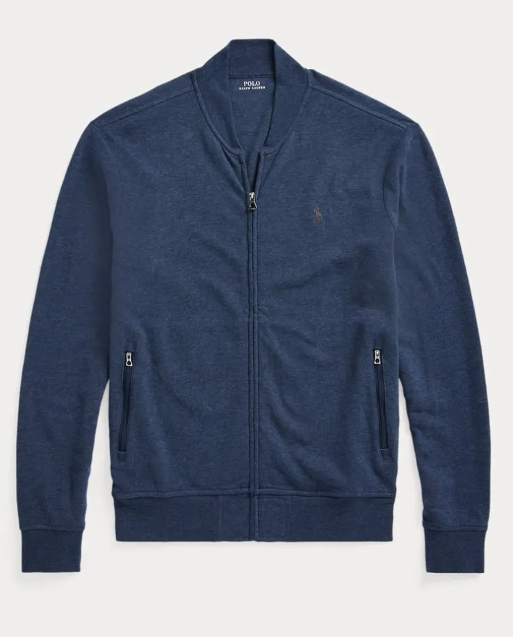 Granatowa bluza z suwakiem