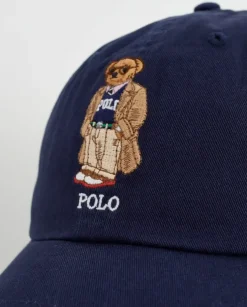 Granatowa czapka z daszkiem Polo Bear