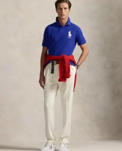 Granatowa koszulka polo Custom Slim Fit