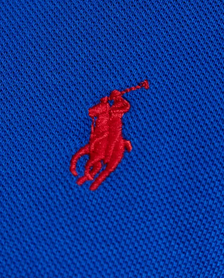 Granatowa koszulka polo Custom Slim Fit