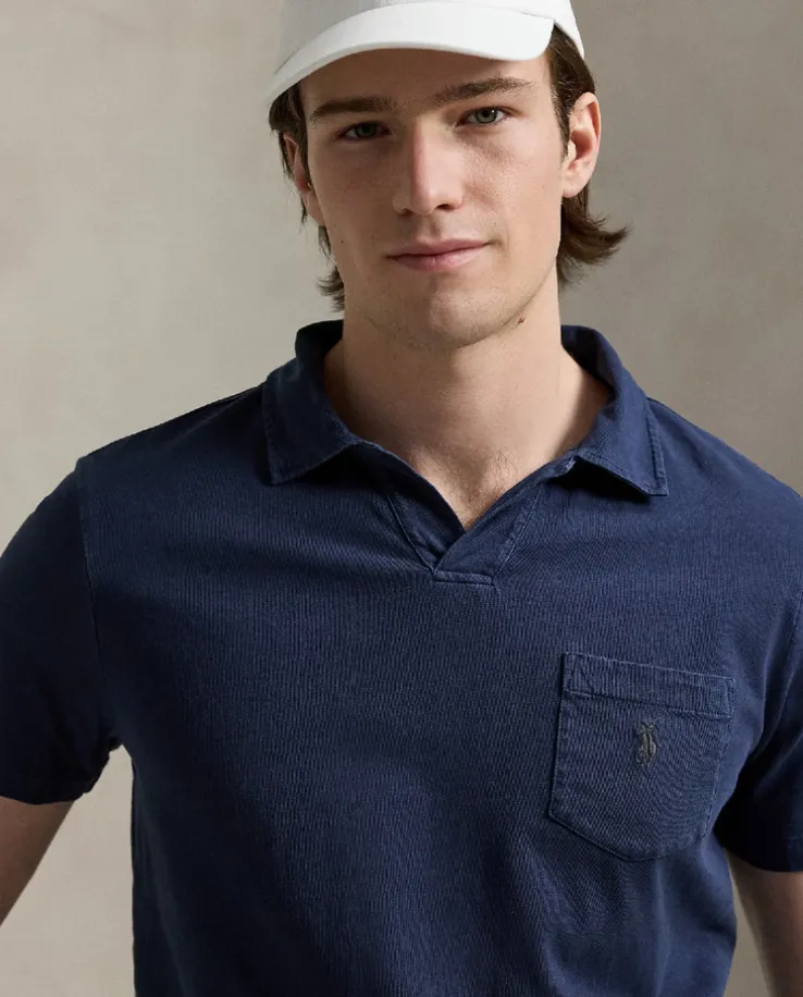 Granatowa koszulka polo Standard Fit