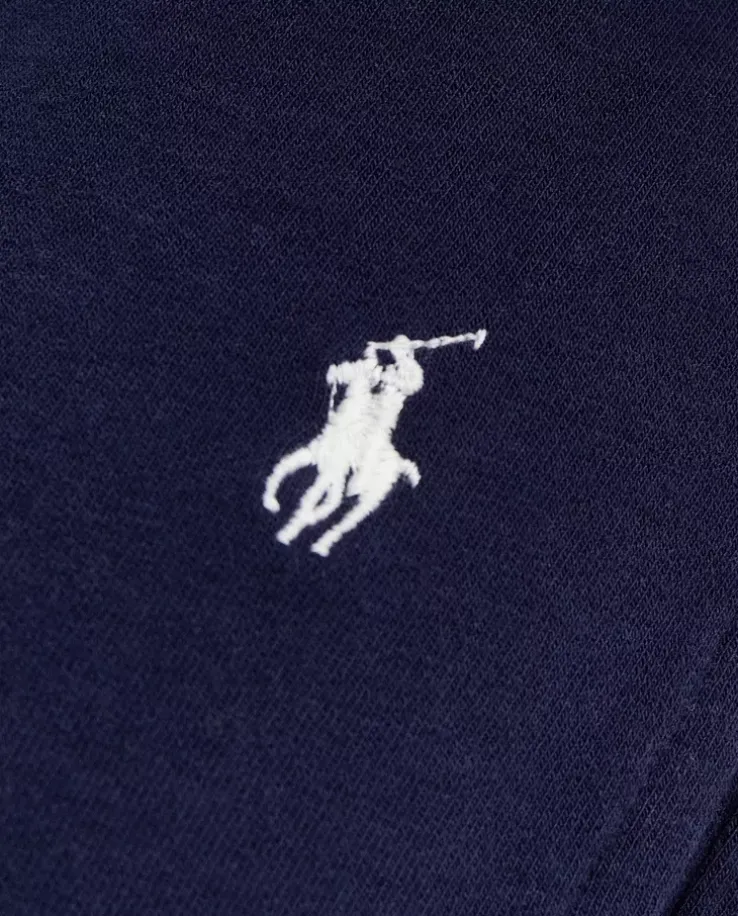 Granatowe spodnie od piżamy z logo