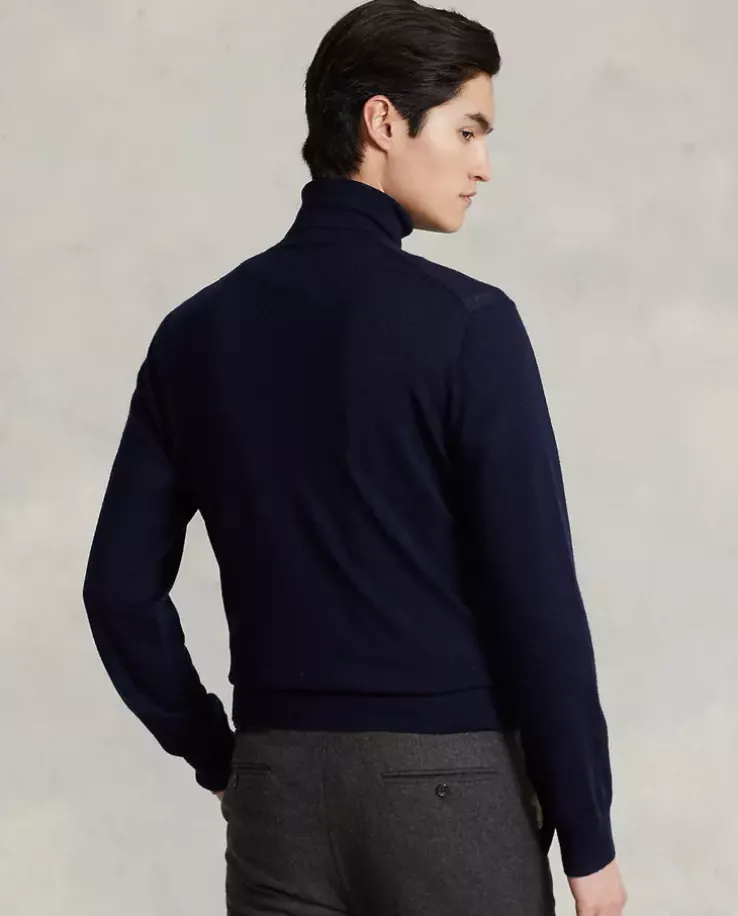 Granatowy golf Regular Fit