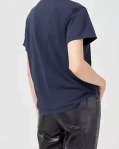 Granatowy t-shirt Ona