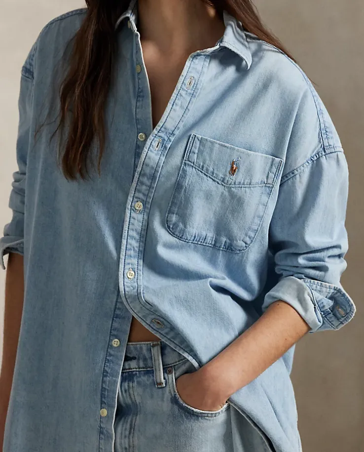 Jeansowa koszula oversize