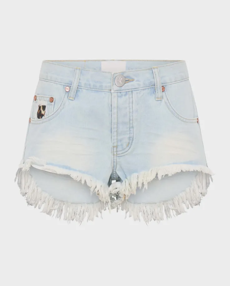Jeansowe shorty z niskim stanem