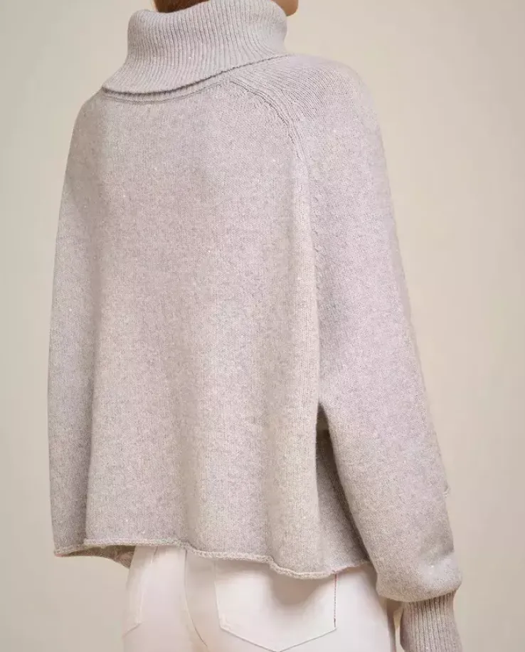 Kaszmirowy sweter z golfem