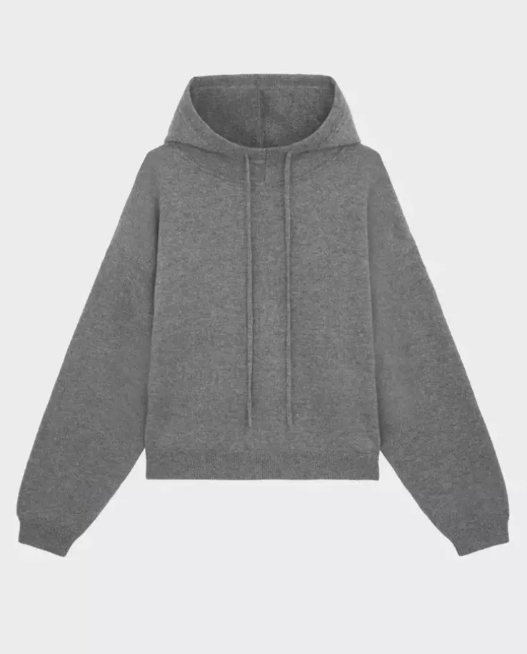 Kaszmirowy sweter z kapturem Sarla