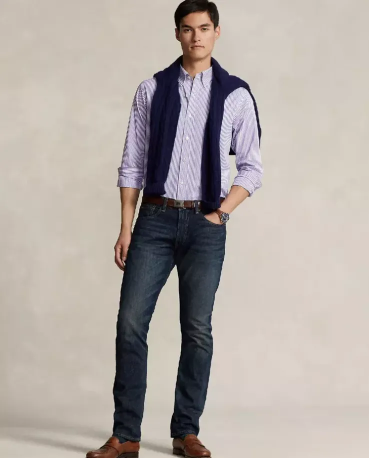 Koszula w paski Custom Fit