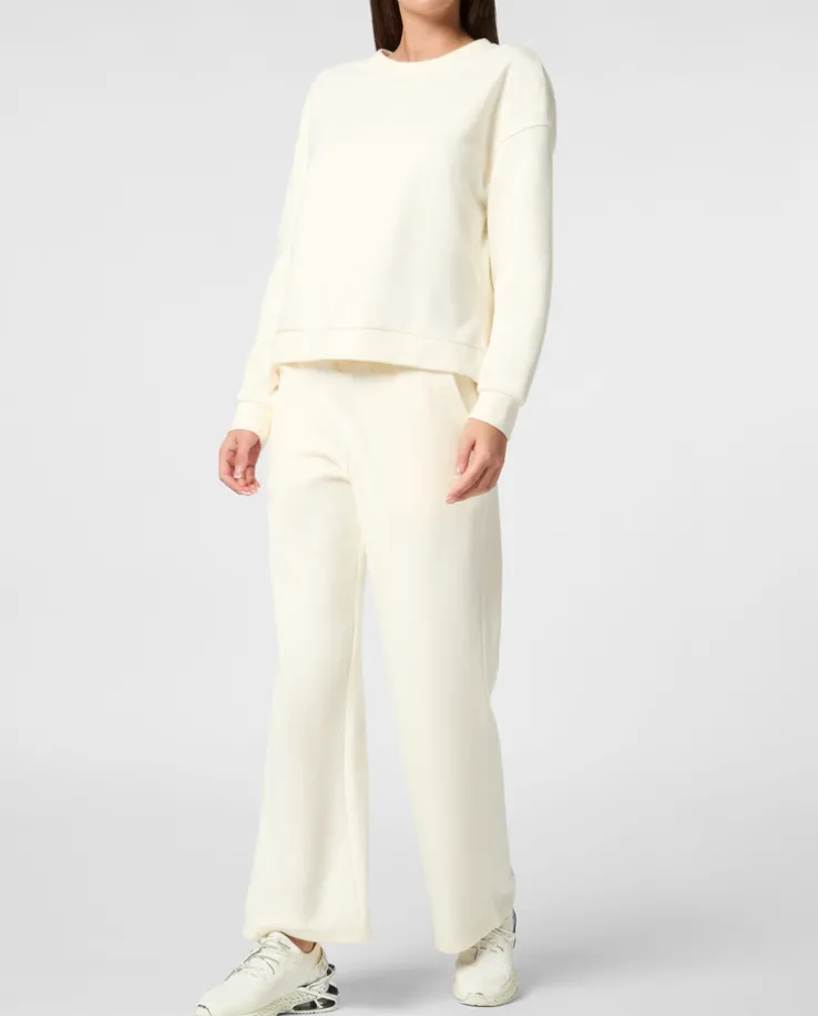 Kremowa bluza dresowa