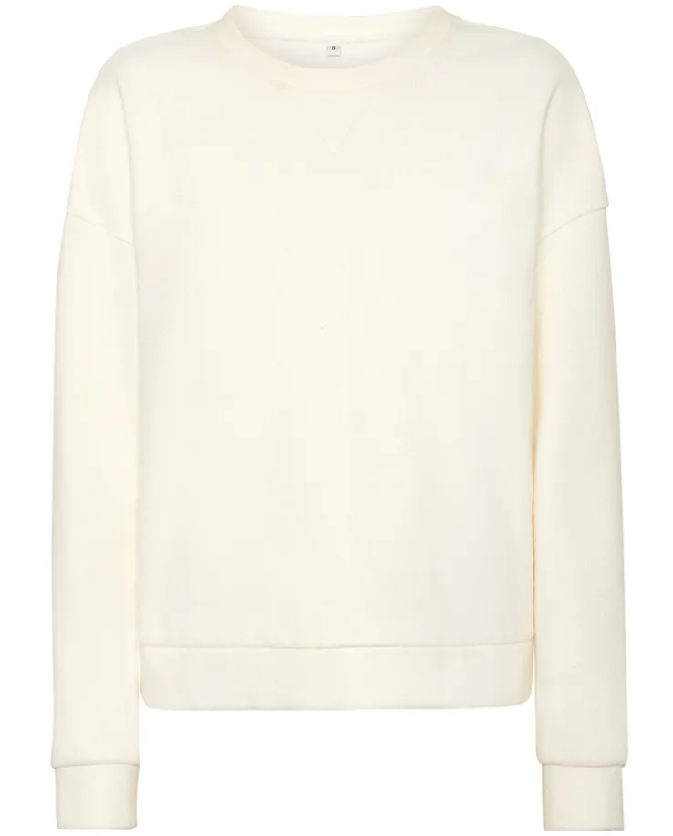 Kremowa bluza dresowa