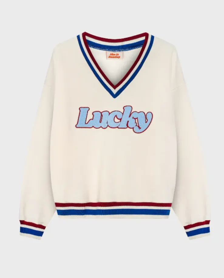 Kremowa bluza Lucky