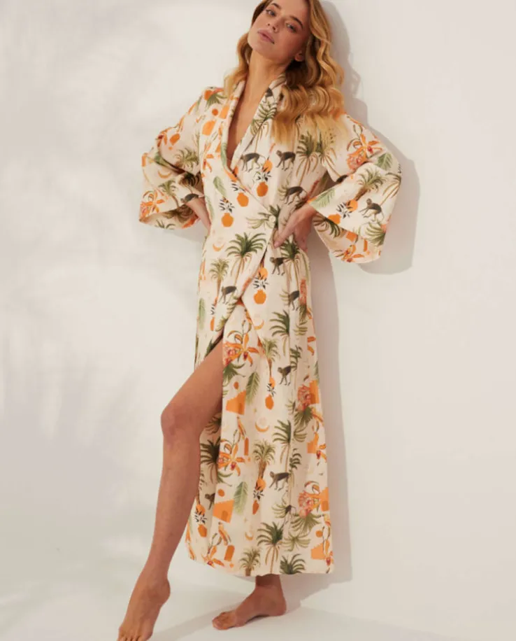 Lniane kimono Nuphar Tulum