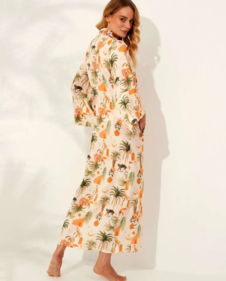 Lniane kimono Nuphar Tulum