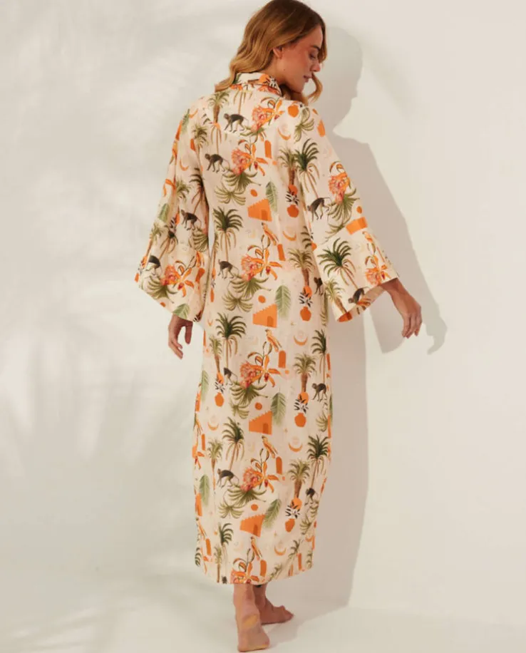Lniane kimono Nuphar Tulum