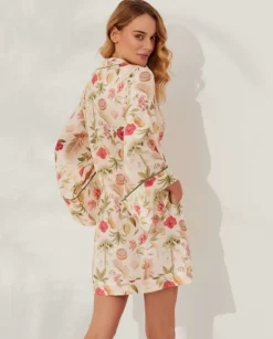Lniane kimono z szarfą Arabis Ibiza