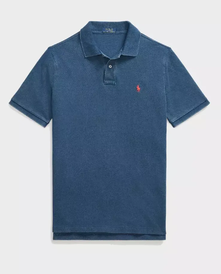 Niebieska koszulka polo Classic Fit