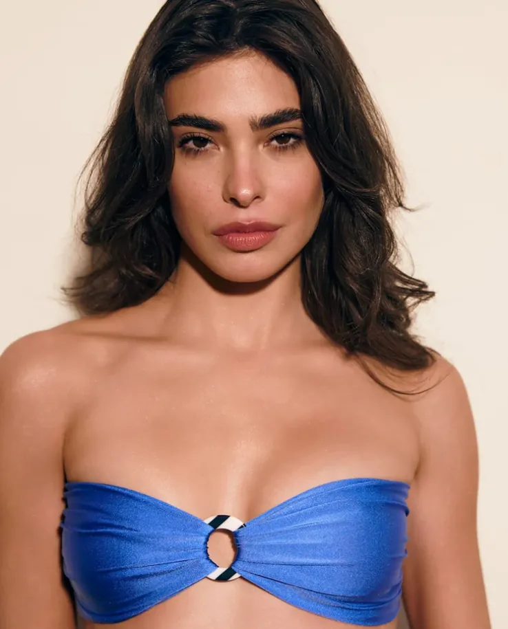 Niebieski top od bikini Bonbon Blue