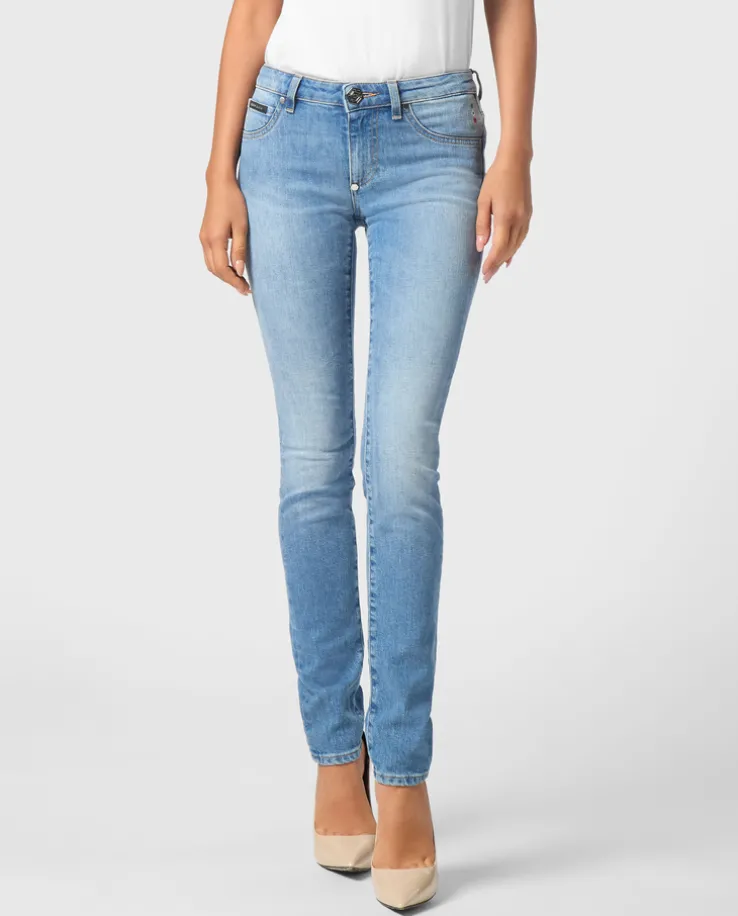 Niebieskie jeansy Slim Fit