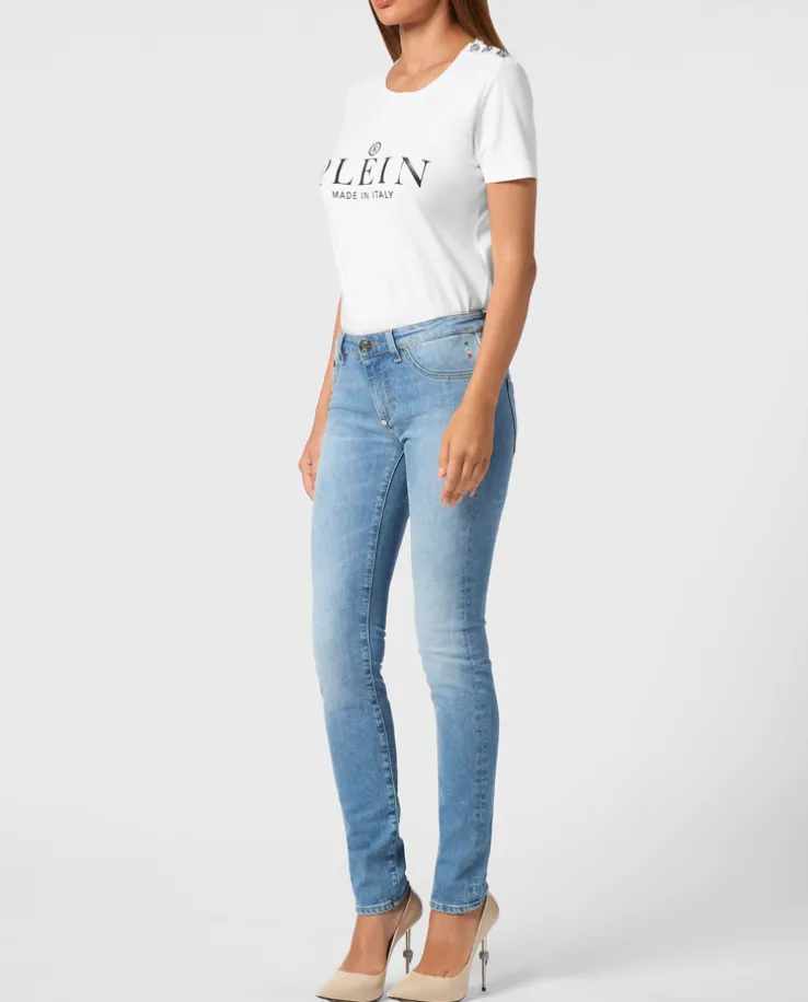Niebieskie jeansy Slim Fit