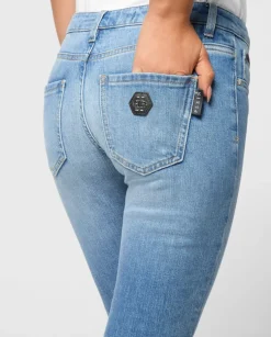 Niebieskie jeansy Slim Fit
